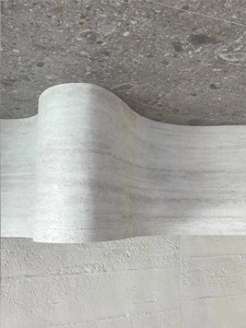 Panneau de pierre souple en travertin, texture naturelle, flexible, imperméable, pour les murs courbes et la rénovation des façades extérieures - Product Image 2