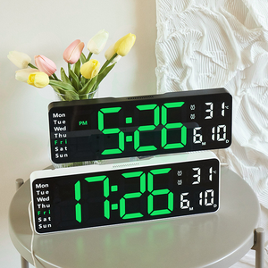 LED Desk <strong>Clock</strong> Automatic Dimming Digital <strong>Wall</strong> <strong>Clock</strong> Modern Electronic Home Time Tracker for Living Room <strong>Bathroom</strong> Outdoor - Product Image 1