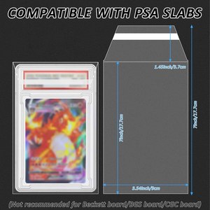 NOVISON En gros Sachets de protection en plastique transparents sans acide pour la collection et le stockage de cartes gradées en slabs, par paquet - Product Image 2