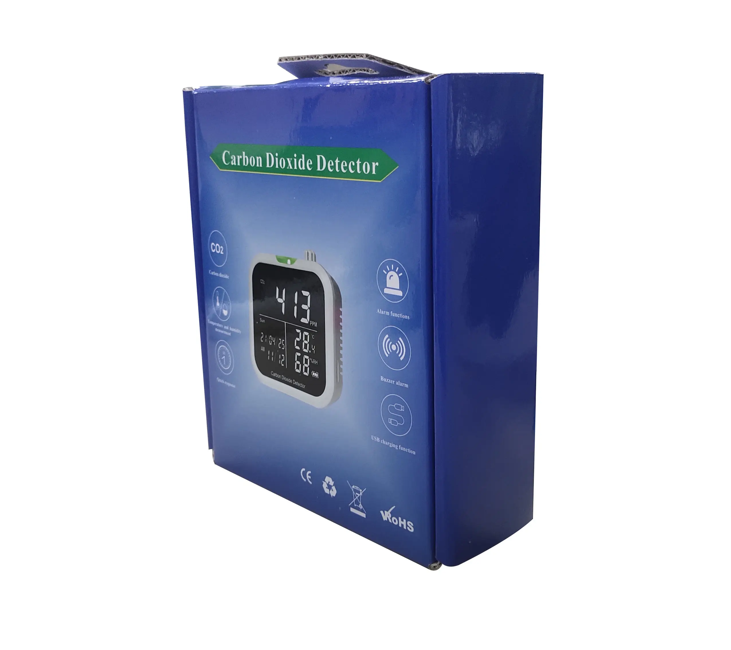 Xách Tay Ndir Carbon Dioxide Ppm Co2 Cảm Biến Khí Detector Monitor Meter Nồng Độ Thiết Bị Đo