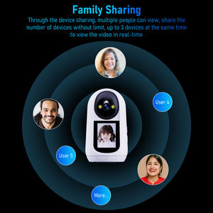 <span class=keywords><strong>Babyphone</strong></span> Tris Home 360 Panorama 1080P avec Écran de <span class=keywords><strong>2</strong></span>,4 Pouces, Caméra IP WIFI d'Intérieur avec Suivi Automatique - Product Image 3