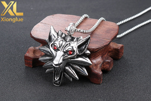 Nuevo Diseño Actualizado, Colgante de Lobo Grande de Acero Inoxidable, Colgante Pesado para Hombre, Joyería de Películas y Videojuegos, Accesorios Geniales - Product Image 5