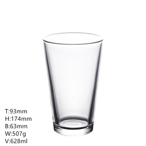 Bier Mokken Glas Voor Sublimatie Helder Glas Mini Bier Mokken Glazen Beker Groothandel Blanks Bier Mok Transparant
