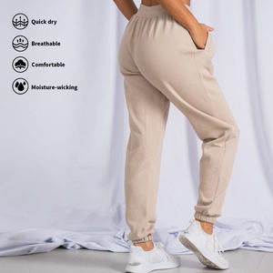 กางเกงกีฬาสำหรับผู้หญิงกางเกงฮาเร็มผ้าวูลใส่สบายพิมพ์โลโก้ได้ตามต้องการ - Product Image 3