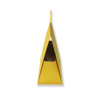 Boîte cadeau rigide magnétique jaune certifiée en gros, design personnalisé, papier kraft recyclé, logo personnalisé haut de gamme, gaufrage mat, éponge