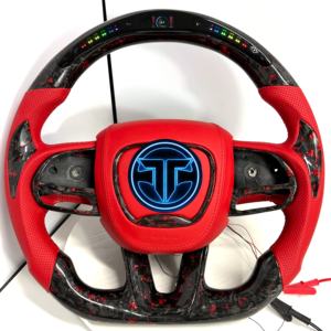 Volant en fibre de carbone pour <span class=keywords><strong>Dodge</strong></span> Charger Challenger Hellcat Charger Durango SRT <span class=keywords><strong>RT</strong></span> GT, accessoires de voiture - Product Image 1