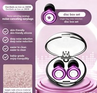 Bouchons d'oreilles en silicone plaqués or à super réduction de bruit pour la natation et le sommeil, super insonorisants pour les concerts (vente transfrontalière)
