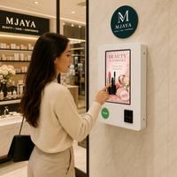 Máquina Expendedora Mini de Pared con Pantalla Táctil de 21.5 Pulgadas, Dispensador de Autoservicio de 5 Selecciones para Cosméticos, Condones y Productos de Belleza