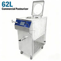 Mvckyi Réservoir de pasteurisation de cuve 62L Pasteurisateur de bière et de jus avec fonctionnement automatique Haute productivité