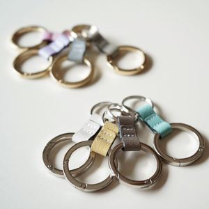 PU <b>Key</b> <b>Ring</b> Connector Strap, PU Leather Keychain Loop, <b>Bag</b> Accessories Metal Spring O <b>Ring</b> <b>Key</b> Chain Clip for Handbag Charms - Product Image 4