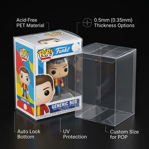 Caja de Plástico PET Transparente al por Mayor para Empaque de Muñecas y Figuras de Caja Sorpresa, Contenedor Plegable Rígido para Exhibición y Almacenamiento - Product Image 1
