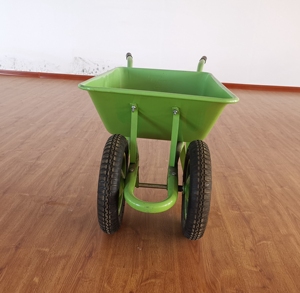 รถสาลี่65L สำหรับงานหนักพร้อมยางสองเส้นวัสดุก่อสร้างโลหะ - Product Image 3