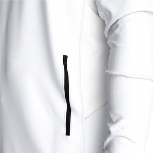 Sudadera con Capucha Blanca para Hombre, Protección Solar UPF 50, Manga Larga, Anti-UV, Poliéster, Color Sólido, Ropa de Pesca para Adultos - Product Image 6