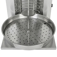 Machine professionnelle à shawarma et kebab commercial, 4 brûleurs, grill rotatif automatique, certifiée CE, électrique, facile à nettoyer