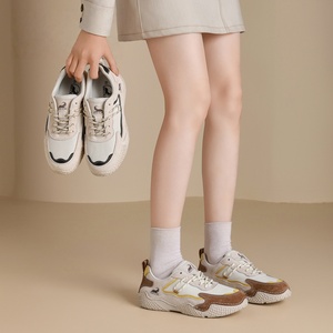 Chaussures décontractées plates antidérapantes pour femmes, nouvelles chaussures en cuir polyvalentes à lacets, toutes saisons - Product Image 1
