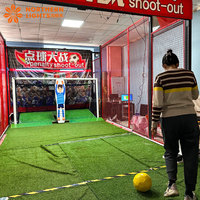 Ensemble complet de jeu de football intérieur jeu de coup de pied de pénalité de football et simulation de jeu de football PK pour parc d'attractions