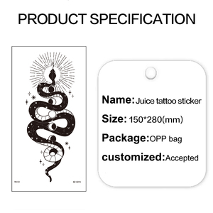 Autocollants de <span class=keywords><strong>tatouage</strong></span> de <span class=keywords><strong>bras</strong></span> pour hommes chauds tatouages temporaires réalistes d'avant-<span class=keywords><strong>bras</strong></span> imperméables semi-permanents - Product Image 5