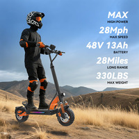 Skuter Listrik Tufront E3s Motor Brushless 1000W Baterai Lithium 48V 13Ah Lipat Berbahan Aluminium Alloy Suspensi Ganda Tahan Air