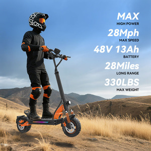 Trottinette électrique Tufront E3s, moteur sans balais 1000W, batterie lithium 48V 13Ah, pliable, double suspension, tout-terrain - Product Image 2