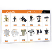 QGZ905 QEEPEI 292 pièces Nouveaux clips de fixation en plastique pour voitures et véhicules, pièces de rechange/réparation automobiles