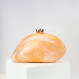 Bolso de cena con diseño de mármol, bolso de concha acrílica para banquete, bolsos de mano de lujo para mujer, bolsos de mano de noche para boda a la moda para mujer - Product Image 1