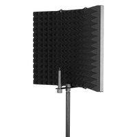 Housse en mousse acoustique pliable pour microphone, écran d'isolation pour studio d'enregistrement vocal, support de microphone