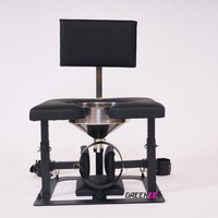 GREENEE Chaise de toilette en acier inoxydable pour position entièrement accroupie, tabouret de positionnement facial BDSM, mobilier d'entraînement au bondage, jouets sexuels