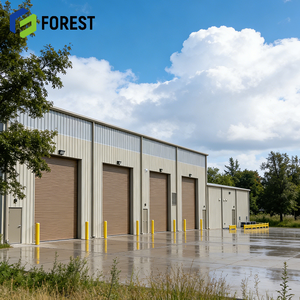 Kits de construction en acier léger à assemblage rapide, hangar métallique pour atelier de stockage industriel - Product Image 1