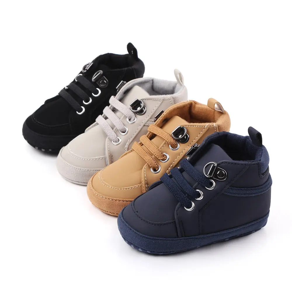 New arrival pu baby boy sports shoes newborn shoes baby in bulk
