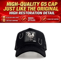 Nouvelle casquette de baseball sportive de qualité G5 originale, doublée de satin, en daim respirant et imperméable, avec logo brodé personnalisé, chapeaux ajustables