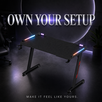 Bureau de jeu AOR, tables de jeu en MDF, structure en métal en forme de Z, montage facile, multifonctionnel, durable, convertible, vente en gros d'usine