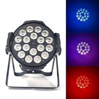 Dmx rgbwa uv 6 en 1 18x18w ZOOM de scène 64 par can led par light 18pcs X 10w Rgbw 4 en 1 Led Zoom Par Light 10w Parcan Zoom