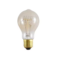 Ampoule à incandescence vintage Edison A19, culot B22, décoration intérieure, E26/E27, AC 110V/220V, garantie de 2 ans, Ra80 CRI