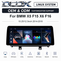 Personnalisation OEM et ODM pour BMW X5 F15 X6 F16 NBT/EVO (2014-2018) Système Linux 10.25/12.3" Autoradio, Unité centrale CarPlay Auto BT