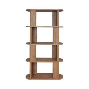 Estantería para Libros de Diseño Nórdico Simple, Estantería Geométrica de Madera Maciza Independiente para Decoración del Hogar, Librería para Sala de Estar - Product Image 2