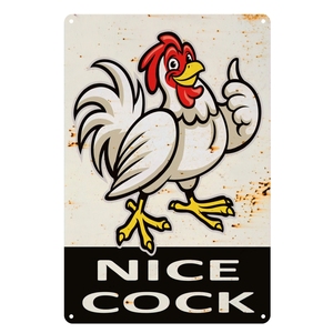 Bonito Gallo, venta al por mayor, divertidos carteles de hojalata de Metal, Riff Raff, cerveza de advertencia, cartel vintage, decoración para pub y Bar en casa - Product Image 2