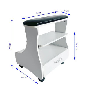 Tabourets de pédicure mobiles, repose-pieds, chariot à roulettes pour manucure, armoire, tabouret de manucure avec roulettes pour salon de beauté, clinique - Product Image 2