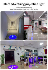 Лидер продаж, встроенный СВЕТОДИОДНЫЙ Индикатор логотипа, проектор, рекламный магазин, вывеска со стрелкой, проекционная дверная этикетка, рекламная лампа - Product Image 4