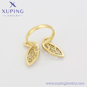 X000731388 Xuping gioielli squisito anello da donna regalo di san valentino alla moda in oro 14 carati delicato stile farfalla - Product Image 3