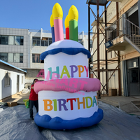 Décoration de devanture de pâtisserie : Gâteau gonflable géant personnalisable (taille et couleur) pour anniversaire