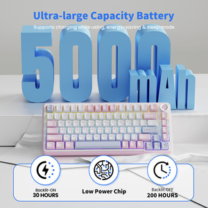 EWEADN GS75 75% personalizado pequeño portátil inalámbrico de baja latencia Teclado mecánico para juegos y oficina para Windows portátil - Product Image 5