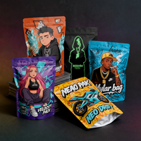 Bolsa de Papel Kraft con Diseño Personalizado, Impresión Digital, Cierre Ziplock, a Prueba de Olores, para Alimentos para Mascotas, Lámina de Aluminio Laminada