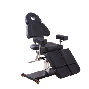 Lit de tatouage noir rotatif multi-angle de haute qualité meubles de tatouage hydrauliques ajuster les lits de <span class=keywords><strong>Massage</strong></span> lit de beauté Spa - Product Image 6