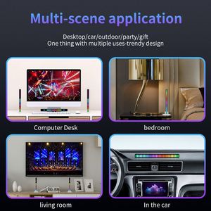 Modern 16-LED RGB Ambient Light Sound-Activated Plug-In <b>Corner</b> Floor Lamp App & Voice-Controlled Music Rhythm LED Strip - Product Image 6
