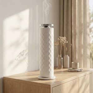เครื่องกระจายกลิ่นอโรมาแบบไร้น้ำ รุ่นขายดีของ Am-zon  วัสดุพลาสติก  ไร้เสียงรบกวน  ใช้ได้กับน้ำมันหอมระเหยสองชนิด  รักษาสิ่งแวดล้อม  ขนาด 120 มล. เหมาะสำหรับโรงแรมและใช้ในบ้าน - Product Image 1