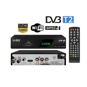 OEM/ODM U002 H.264 DVB-T2 Set Top Box Tv dijital Full HD 1080P DVB-T2 alıcı FTA Set Top Box