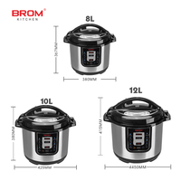 Cuisinière électrique à pression Dessini 8L, prix de gros du fabricant chinois, vente chaude, cuiseur à riz électrique commercial 10/12L