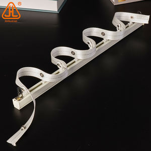 Riel de cortina <span class=keywords><strong>plegable</strong></span> ondulado con corredor ajustable de 50/60/70/80/100mm y accesorios de cintas 107/125/145/160 - Product Image 5