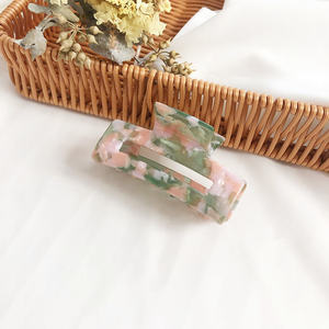 Pinza de garra transparente grande elegante, garra de acetato para el cabello, accesorios para el cabello geométricos hueca con temperamento Simple, gran oferta - Product Image 2