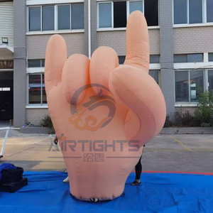 Tùy chỉnh 3m cao Inflatable đá cử chỉ tay bóng - Product Image 1